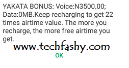 Glo Offer Get 4.5GB Data With N3 252C500 To All Networks With 1000