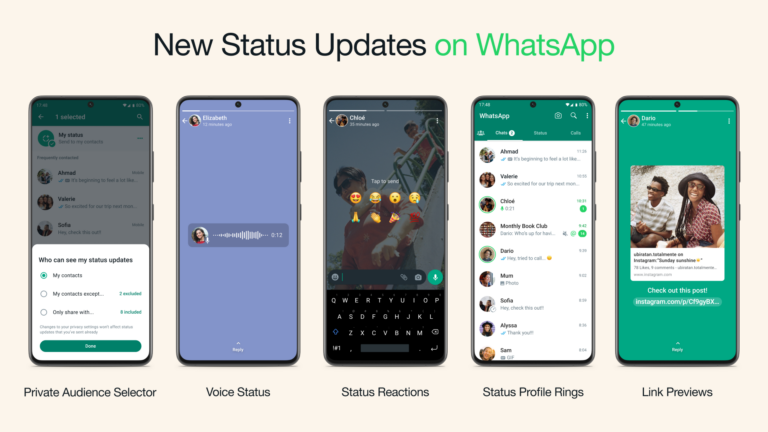 WA STATUS UPDATES FEATURES OFFICIAL ANDROID 768x432 1