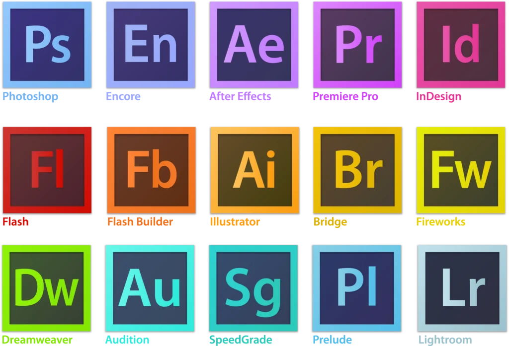 Adobe Creative Suite 6 icons